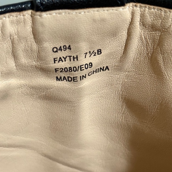 Coach Fayth Black Leather Boots size 7.5B - Picture 5 of 7